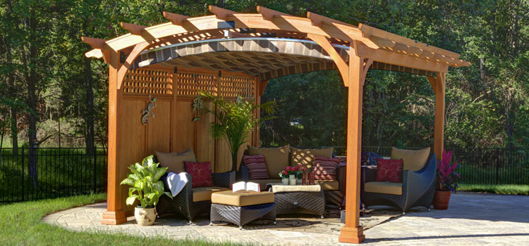 Modern Wood Pergola Installation in Manhattan Beach, CA